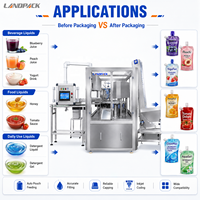 Machine de remplissage et de bouchage de sachets à bec verseur pour yaourt liquide, aliments pour nourrissons, boissons, purées de fruits et jus de fruits