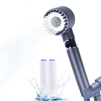 TOPWAY Accessoires de robinet de salle de bain personnalisés Douche à main 3 fonctions avec filtre PP et bouton d'arrêt Factory Direct