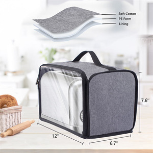 <b>Small</b> Bread Cover Storage Bag Toaster Cover with Base for 2 Slice Wide Slot Kitchen Air Fryer <b>Microwave</b> Dust Cover - Product Image 3