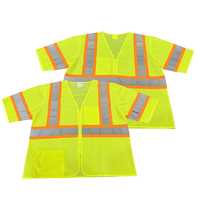 Chaleco de Seguridad Reflectante de Alta Visibilidad Clase 2, Chaqueta de Manga Corta con Cinta Reflectante, Malla Transpirable, Logotipo Personalizado, Ropa de Trabajo