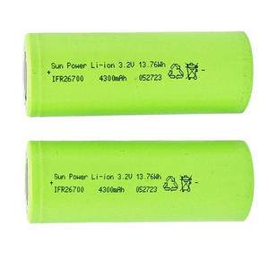 New arrivals năng lượng mặt trời nhà Hệ thống tương thích 26700 LiFePO4 26650 5000mAh <span class=keywords><strong>3C</strong></span> <span class=keywords><strong>5C</strong></span> 3.<span class=keywords><strong>2V</strong></span> ifr26700 hình trụ Lithium Ion pin - Product Image 1