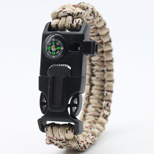 Cuerdas para Paraguas Hechas a Mano, Pulseras de Paracord Multifuncionales para Campamento, Aventura, Supervivencia al Aire Libre para Hombres - Product Image 3
