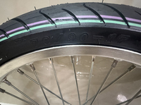 Kit de roues CNC argent/noir 17 pouces Supermoto 1.6-17 pour Sur-Ron LBX Talaria avec pneus routiers 70/90-17 – Pièces de modification pour vélos électriques