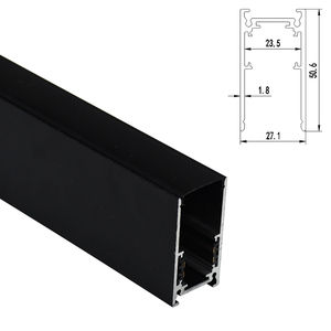 <span class=keywords><strong>Rail</strong></span> magnétique en aluminium-1M, 2M, <span class=keywords><strong>3M</strong></span> de longueurs, surface, encastré, noir ou blanc, pour feux de <span class=keywords><strong>rail</strong></span> magnétiques 48V - Product Image 4