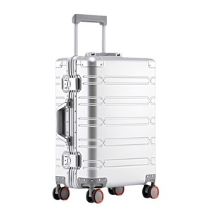 All Aluminum Magnesium Alloy Trolley <b>Case</b> 20 Inch <b>Carry</b> On Business Travel Luggage With Universal Silent Wheels Solid Color - Product Image 5
