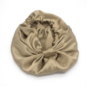 Bonnets de <span class=keywords><strong>nuit</strong></span> en <span class=keywords><strong>soie</strong></span> pour femmes et dames, bonnets doux réglables, nouvelle mode 100%, Bonnet en <span class=keywords><strong>soie</strong></span> de mûrier, nœud papillon, Style <span class=keywords><strong>Turban</strong></span> - Product Image 3
