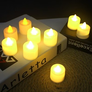 Lampe à bougie électronique <span class=keywords><strong>LED</strong></span> romantique, décoration créative en plastique, flamme 3D, écologique, pour Noël, anniversaires - Product Image 2