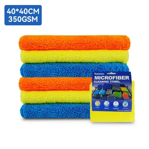 Professional Microfiber Car Drying Towels Lint Free Scratch Free Highly Absorbent Drying Towel for Cars 40x40 350GSM