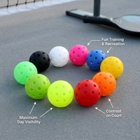 Pelotas de Pickleball Resistentes al Viento, Rotomoldeadas, para Canchas Exteriores, 22g-26g, Personalizables con Marca, Pelotas de Entrenamiento
