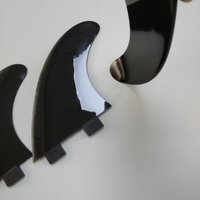 Ensemble d'ailerons souples en TPU, plastique souple, aileron de planche de surf, gouvernail à queue souple, taille G5, Wakeboard surf Tri Fins