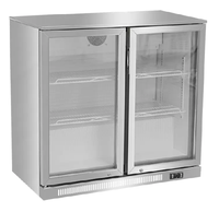 Table de préparation de salades commerciale en acier inoxydable avec réfrigérateur à boissons intégré sous comptoir et vitrine GN