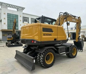 Excavatrice hydraulique sur roues XE105WG de 10,5 tonnes avec godet de 0,4 m³, 85 kW, haute vitesse, pour travaux municipaux - Product Image 1
