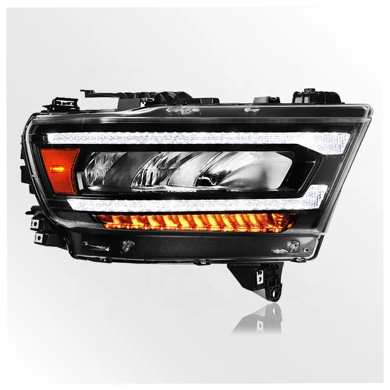 Far yerine LED çalışma kafa lambaları araba LED farlar Dodge Ram 1500 2019 2020 2021 2022 2023