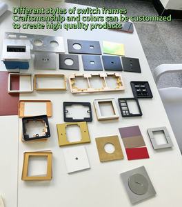 บริการงานกลึง CNC ความแม่นยำสูง โครงสวิตช์อะลูมิเนียมอัลลอยด์สีทองสำหรับบ้านอัจฉริยะ - Product Image 2