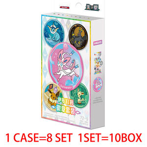 <span class=keywords><strong>Coffret</strong></span> de Badges Évolutions Écarlate et Violet en Chinois Simplifié Original, Boîte de Boosters de Collection Terastal 17.5 Eevee Trading - Product Image 2