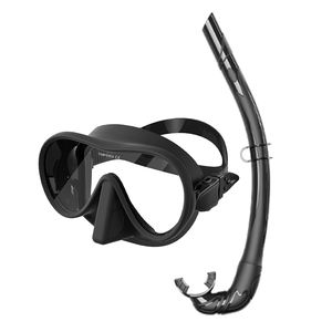 Seakurat M302 + S12 masker selam tanpa bingkai dewasa baru masker selam silikon cair Volume rendah Snorkeling pandangan lapangan besar antikabut - Product Image 1