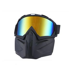 Masque de moto avec cadre en TPU et lentille panoramique multicolore, adapté aux Harley - Product Image 2