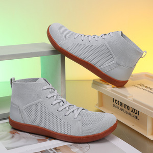 Alta Top minimalista <span class=keywords><strong>Tennis</strong></span>/<span class=keywords><strong>palestra</strong></span> Fitness Zapatillas a piedi nudi Runig <span class=keywords><strong>scarpe</strong></span> a calzino <span class=keywords><strong>per</strong></span> donna uomo a punta larga Casual disegno della caviglia primavera - Product Image 1