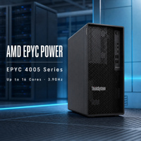 Server Bisnis Lenovo ThinkSystem ST45 V3 1 Soket AMD EPYC 4005 Gigabit Ethernet