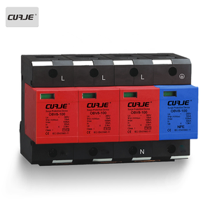 Dispositivo <span class=keywords><strong>de</strong></span> Protección Contra Sobretensiones CUAJE 100kA 4P SPD, Supresores <span class=keywords><strong>de</strong></span> Picos <span class=keywords><strong>de</strong></span> Voltaje <span class=keywords><strong>Tipo</strong></span> T1+T2, Material MOV, 320-440V, Estándar IEC61643-1 - Product Image 2