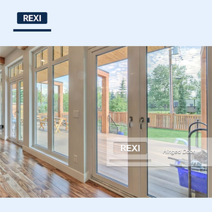 Portes <span class=keywords><strong>d</strong></span>'<span class=keywords><strong>entrée</strong></span> résidentielles en aluminium à charnières, double <span class=keywords><strong>vitrage</strong></span>, personnalisables, pour maisons, portes à charnières en aluminium - Product Image 6