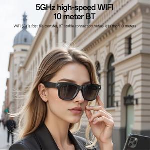 Occhiali Smart AI Yesido IO42 Impermeabili IP67 con Fotocamera HD, Supporto Multilingue, Cancellazione del Rumore con Doppio Microfono, Ergonomici - Product Image 4
