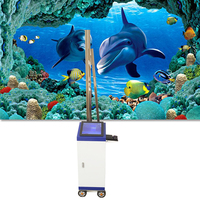 Impresora 3D de inyección de tinta de gran formato, máquina de fabricación de papel tapiz, Mural de pintura, foto, automática, no tripulada, UV Vertical