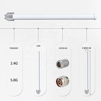 Antenne GPS omnidirectionnelle en fibre de verre ZKT 1150*75MM étanche pour extérieur 2.4GHz~5GHz 10dBi, connecteur N mâle, polarisation verticale, modèle 50, 4G Full