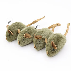 Eco-friendly Engraçado Faux Fur <span class=keywords><strong>Mouse</strong></span> <span class=keywords><strong>Cat</strong></span> Toy chase Jogando Recheado Durável Chew <span class=keywords><strong>Scratcher</strong></span> Correndo Brinquedos De Gato - Product Image 6