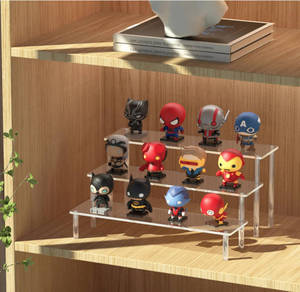 Présentoir en acrylique transparent à 3 niveaux, écologique, étagères de 20 mm d'épaisseur pour parfums, colognes, cupcakes, <span class=keywords><strong>Amiibo</strong></span>, pour l'organisation - Product Image 4