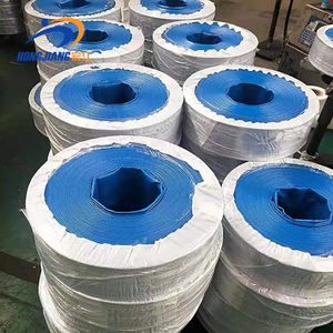 Hongjiang Landwirtschaftlicher Bewässerungsschlauch, flexibel, dickwandig, korrosionsbeständig, 6 Zoll, blau, 100m, Wasserablaufrohr - Product Image 5