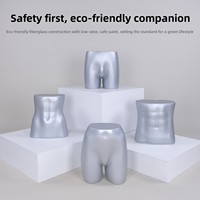 Mannequin médical demi-corps en matériau FRP, modèle de présentation unisexe pour adultes avec support