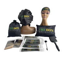 Boîte à perruques personnalisée de toutes sortes, brosse à bords, sac express, cartes pour cheveux, ensemble d'emballage pour cheveux