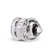Pot vide de poudre pailletée de 1g, mini capacité, transparent, transparent, en matériau PS.