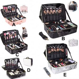 Échantillon gratuit de trousse de maquillage de voyage personnalisée, sac cosmétique en toile miniature, vente en gros, étiquette privée, sac de maquillage rose pour femme, voyage - Product Image 6