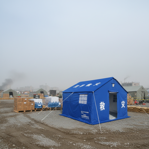 4 Person <b>Frame</b> Oxford Waterproof Windproof Disaster <b>Tent</b> Humanitarian Temporary Shelter Quick Setup for Four-Season Outdoor - Product Image 2