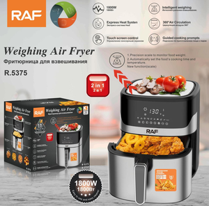 Friteuses à air multifonctionnelles RAF, système de chauffage 1800W, contrôle par écran tactile, conseils de cuisson guidés, friteuses à air intelligentes Sma - Product Image 6