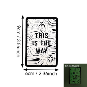 Parche Decorativo de PVC con el Lema de la Ley y el Orden, Brazalete Mágico Ecológico, Insignia de Moral, Prenda Táctica - Product Image 6