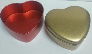 Hình trái tim quà Tặng Kẹo hộp thiếc bánh quy hộp thiếc - Product Image 6