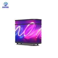 Meja DJ Kreatif dengan Layar LED, Ukuran Dapat Disesuaikan, Layar LED Meja dengan Kecerahan 800cd, P4 LED Bar Counter