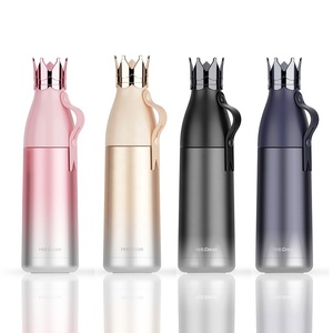 350ML Couronne Forme Vide Bouteille Thermique En Acier Inoxydable Bouteille D'eau Voyage Thermo Tasse Cadeau Créatif Tasse Pour Les Femmes Amateurs - Product Image 1