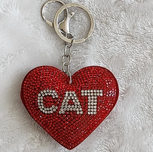 Porte-clés en velours coréen avec strass brillants, cadeau personnalisé pour la journée mondiale de la prévention et du contrôle du <span class=keywords><strong>cancer</strong></span> du sein - Product Image 2