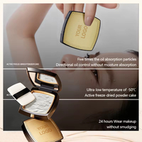 Poudre de finition de maquillage végane translucide longue tenue à la technologie lyophilisée, contrôle du sébum à la niacinamide, soin de la peau, naturelle toute la journée