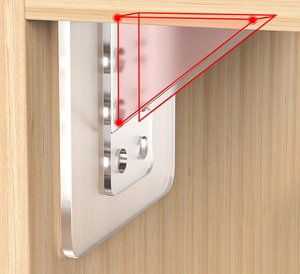 Support de cloison Support pour pâte de rangement adhésive sans ongles Angle de pâte à ongles Crochet auto-adhésif fixe - Product Image 5