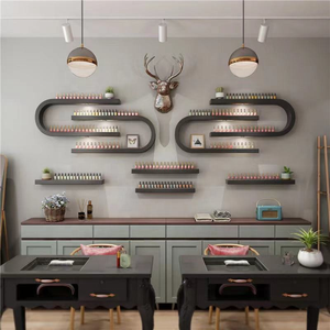 Modern Wood Portable Nail Polish Display Shelf Wall <b>Hanging</b> Salon Storage Rack for Supermarket & Mall Use - Product Image 5