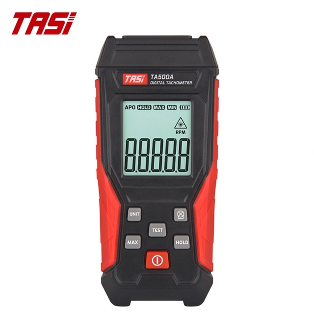 TASI TA500A High Precision Industrial Digital Tachometer 3-100,000RPM Data Logging Max/Min Battery Speed Measuring Instrument
