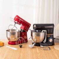 Petit mélangeur sur socle domestique Machine de chef pour pétrir la pâte et la crème à fouetter Mélangeur de pâte électrique Matériau métallique Vente en gros
