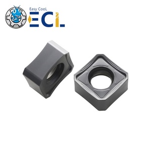 Plaquettes de tournage CNC carrées ECL en carbure, outils indexables pour l'usinage des métaux sur tour - Product Image 2