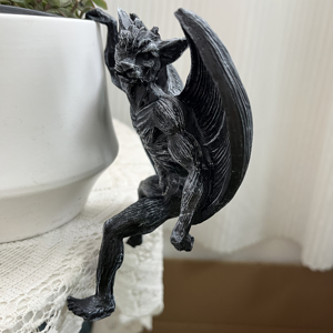Ornement ange-démon BCA66, figurine décorative <span class=keywords><strong>de</strong></span> dragon en résine pour clôture <span class=keywords><strong>de</strong></span> jardin extérieur - Product Image 4