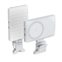 MAMEN CL-V22A - Luz LED Magnética Recargable para Selfies, Portátil, para Vlogs, Maquillaje, Transmisiones en Vivo y Grabación de Video